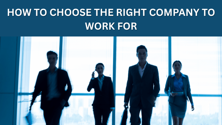 How to Choose the Right Company to Work&nbsp;For